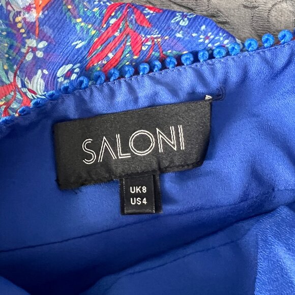 Solani Tiered Silk Baily Dress US size 4 - Picture 4 of 6